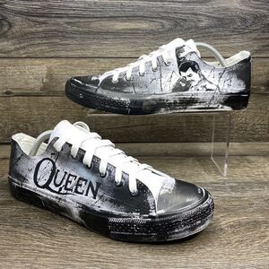 Koko Art Shoes of London Size EU 44 Queen Hand Drawing. US Size 10.5 Men’s